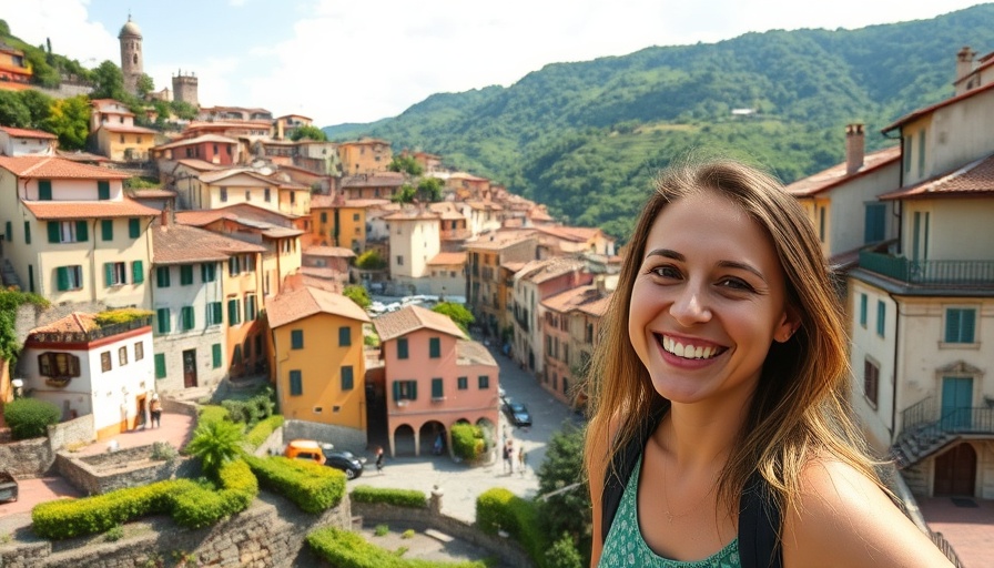 Charming village scene illustrating buying a home in Italy.