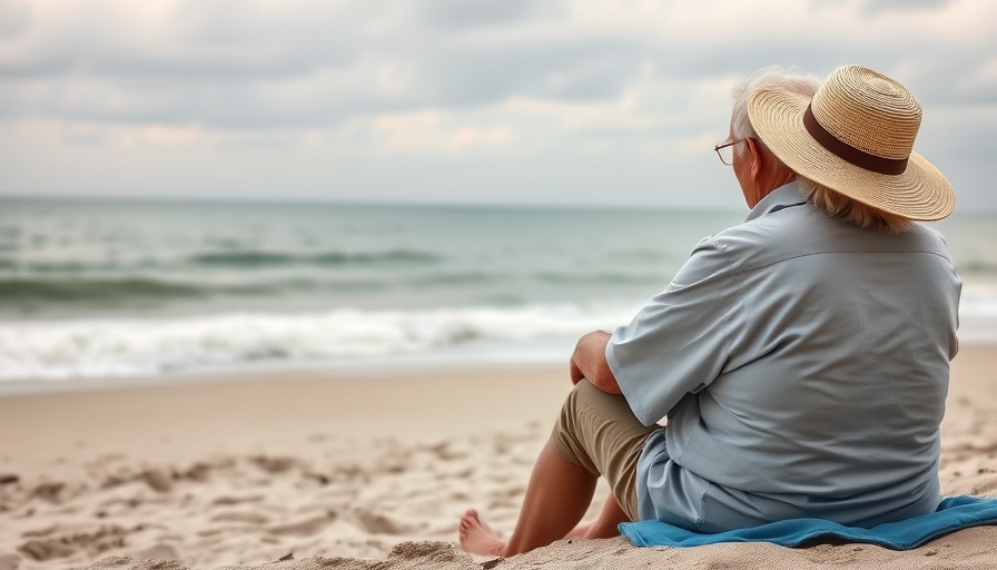 Elderly couple by the ocean, contemplating relocation to Portugal