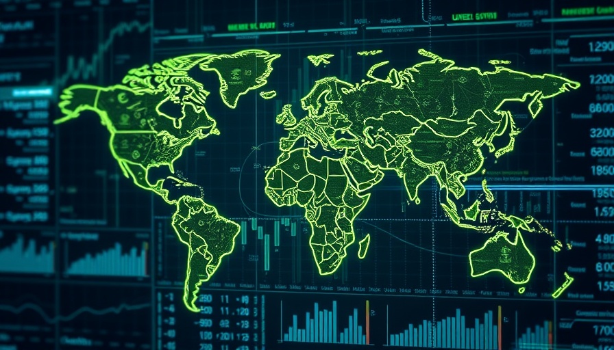 Global financial map illustrating currency interactions
