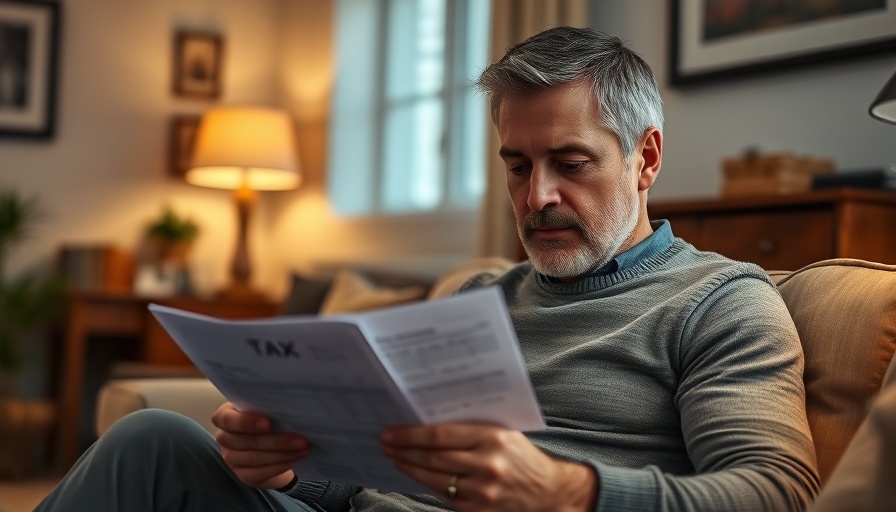 Man reviewing tax documents at home, Streamlined Filing Program for US Expats.
