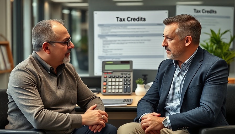 Two men discussing Foreign Tax Credit for US Expats with tax background.