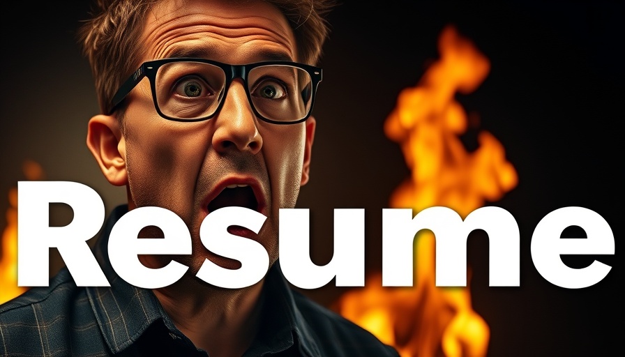 Shocked person and burning resume, remote jobs focus.