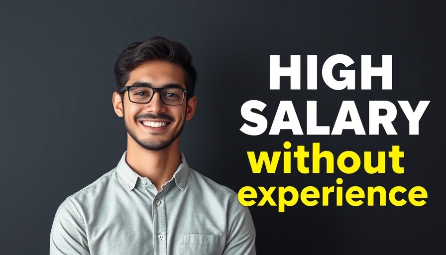 Confident man with text about high-paying remote jobs without a degree