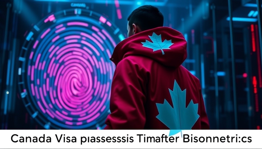 Canada visa processing times after biometrics concept image.