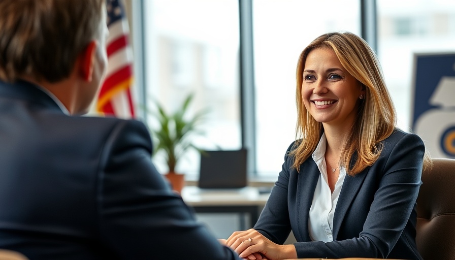 F2 visa interview questions in a professional office setting with American flags.
