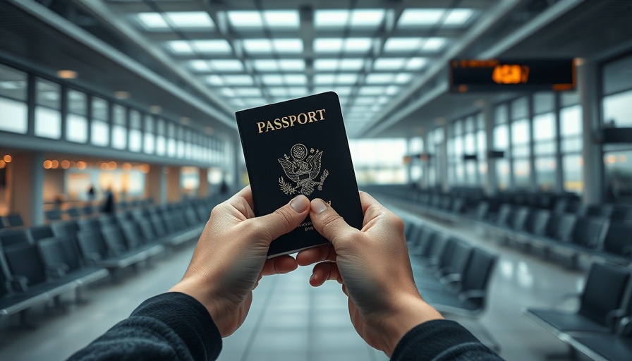 2025 new travel requirements with passport in airport.