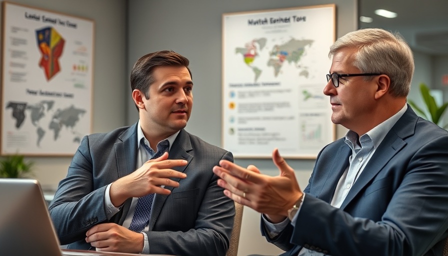 Two professionals discussing Foreign Earned Income Exclusion in an office setting.