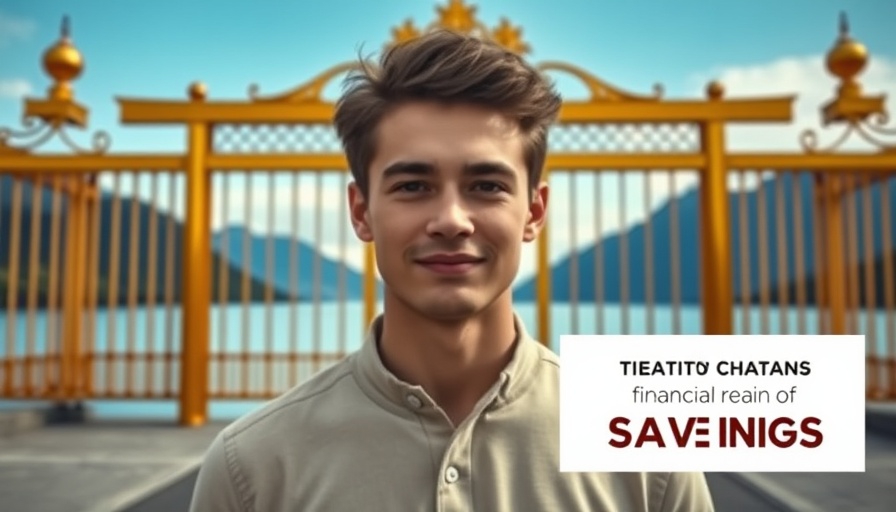 New Zealand Golden Visa promo with man and scenic landscape.