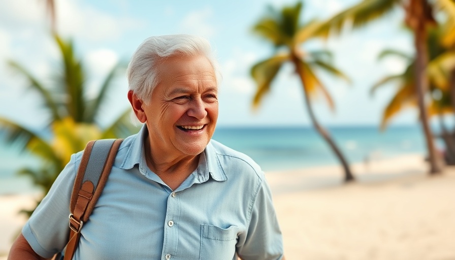 Healthcare in the Dominican Republic for expats retiring - cheerful older couple by the sea.