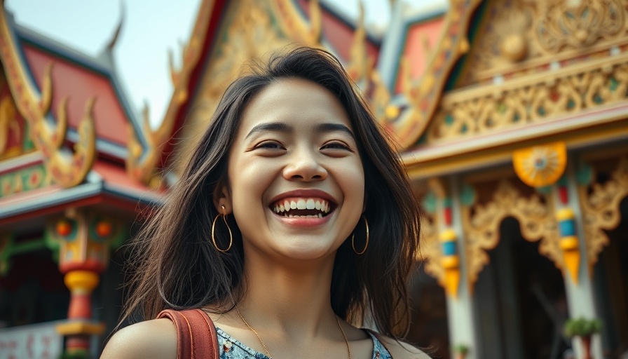 Smiling woman in Thailand promoting Best Health Insurance for Expats.
