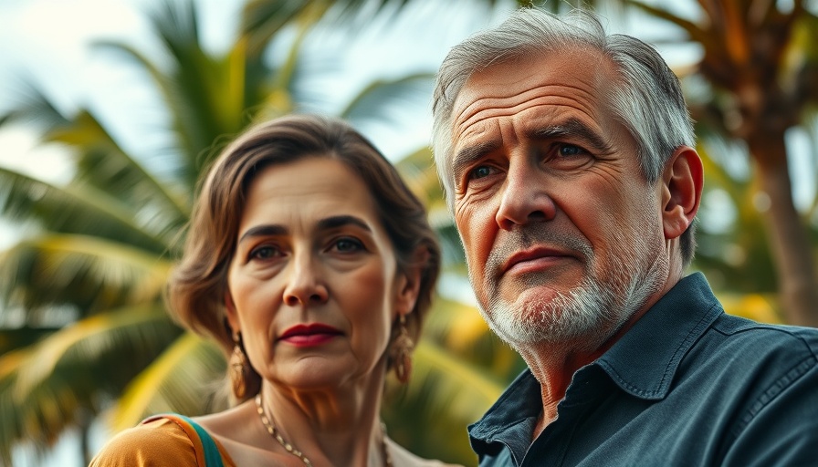 Middle-aged couple discussing how retirement changes marriage