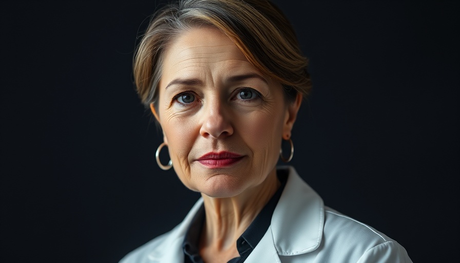 Middle-aged professional woman discussing safe exercises for seniors.