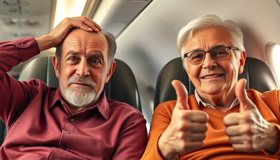 Free Flight Upgrade for Seniors: Contrast of emotions in-flight.