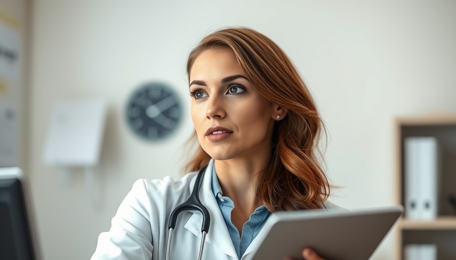 Female doctor discusses seniors reheating food health tips.