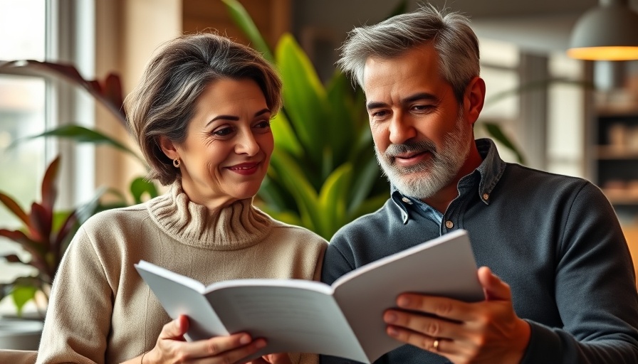 Confident mature couple sharing advice on moving beyond people-pleasing.