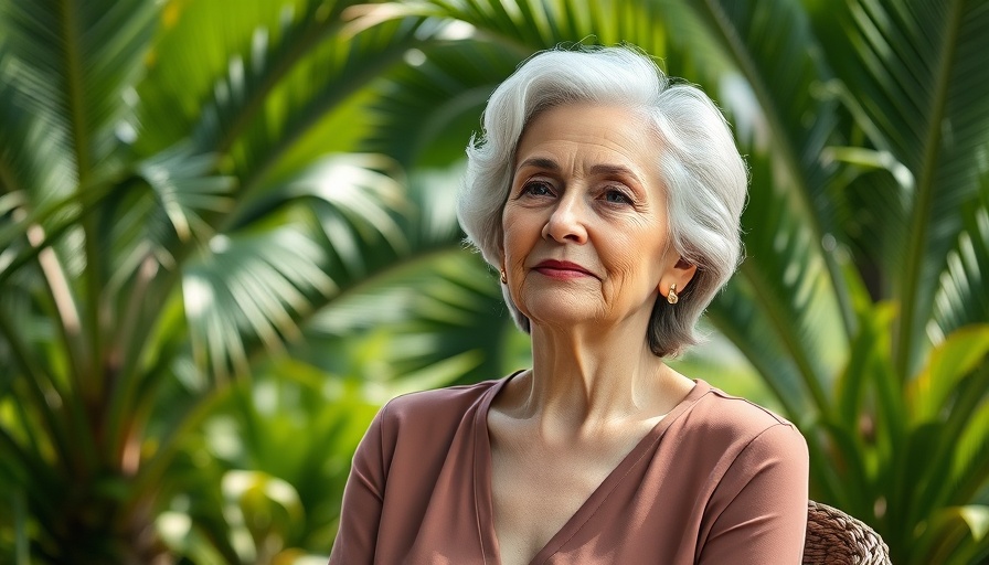 Relaxed older woman outdoors, redefining retirement for women.