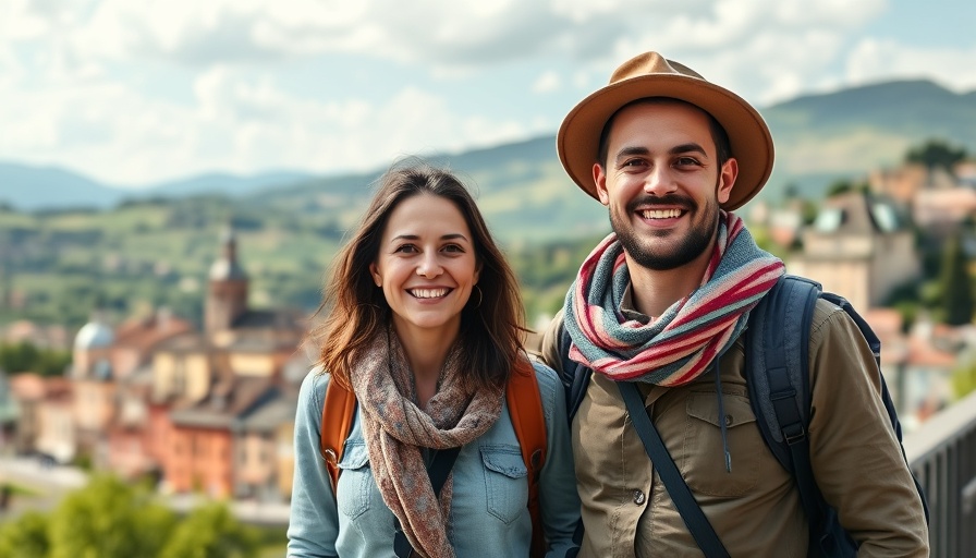 Travelers preparing to leave Europe after four years, scenic view.