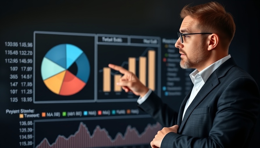 $5M Early Retirement Portfolio presentation with man and pie chart.