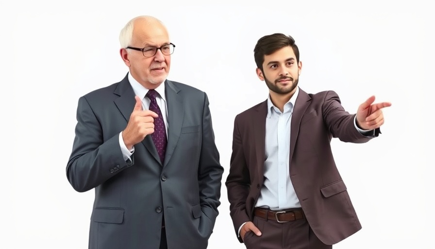 Warren Buffett with young man discussing S&P 500 retirement planning.