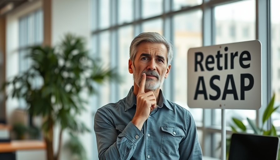 Signs You Should Retire EARLIER Than You Think: man with 'Retire ASAP' sign.