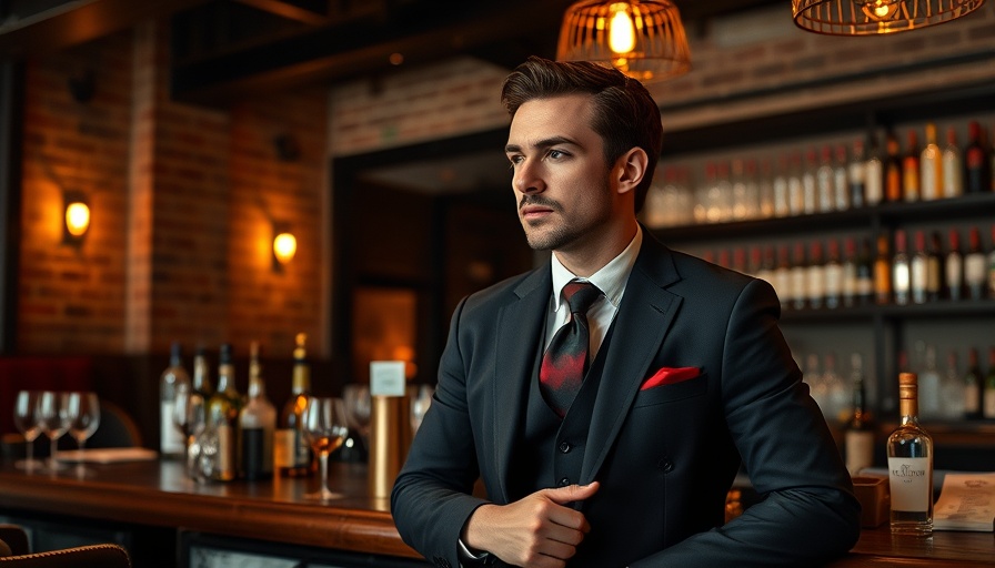 Man in stylish bar discussing expat destinations in Latin America.