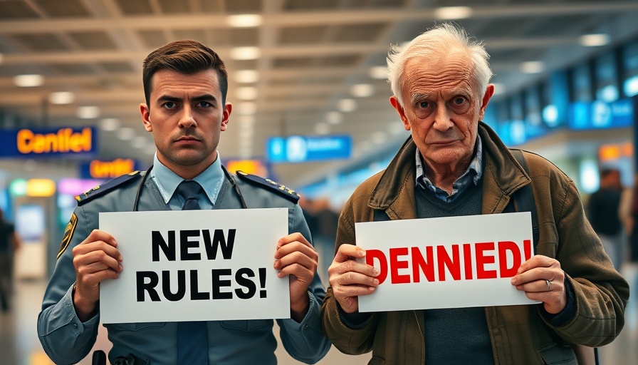 TSA travel changes 2025 depicted with officer and traveler in airport.