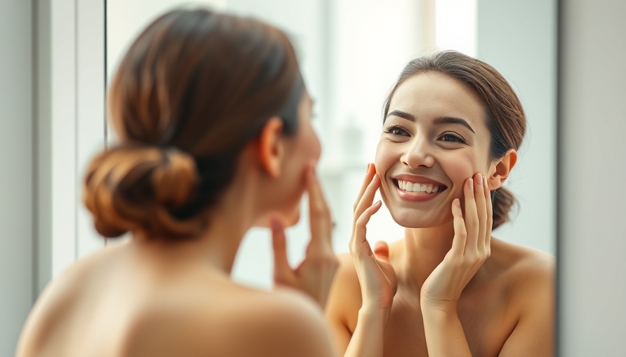 Woman practicing oil cleansing secrets in bright bathroom