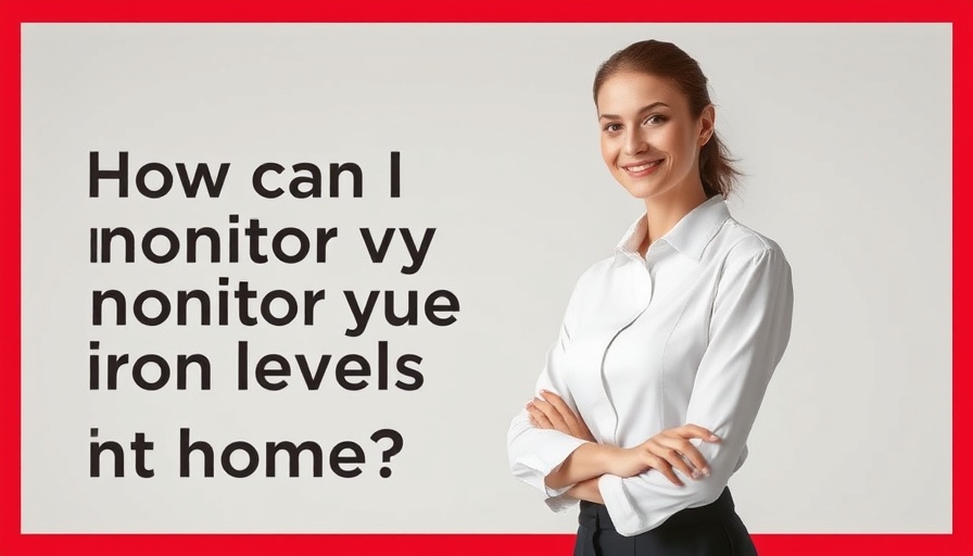 Confident woman discussing how to monitor my iron levels at home.