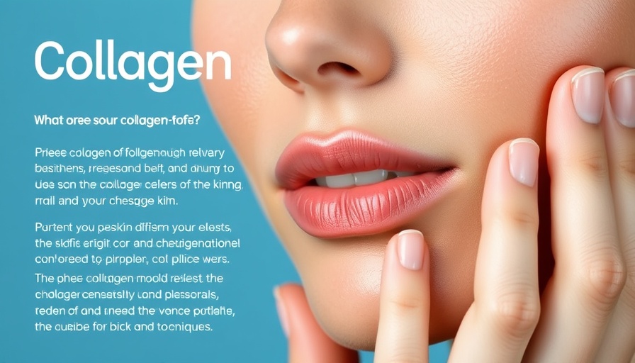 Woman's face illustrating foods that help your body produce collagen.