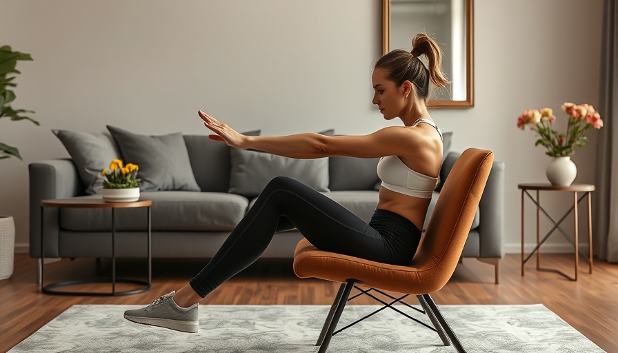 Woman doing seated exercise, belly fat workout for women over 50.