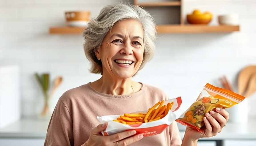 Unhealthy foods for menopause weight loss in modern kitchen.