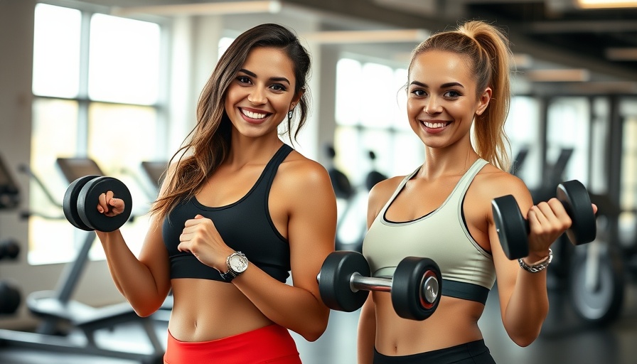 Women demonstrating a glute training routine in a gym.