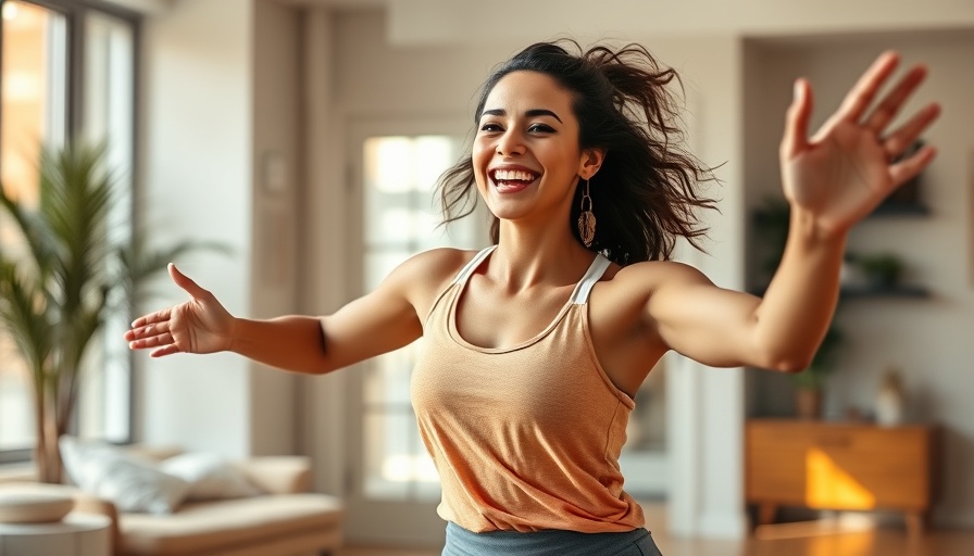 Energizing Dance Workouts for a Healthy Start with enthusiastic woman dancing indoors.