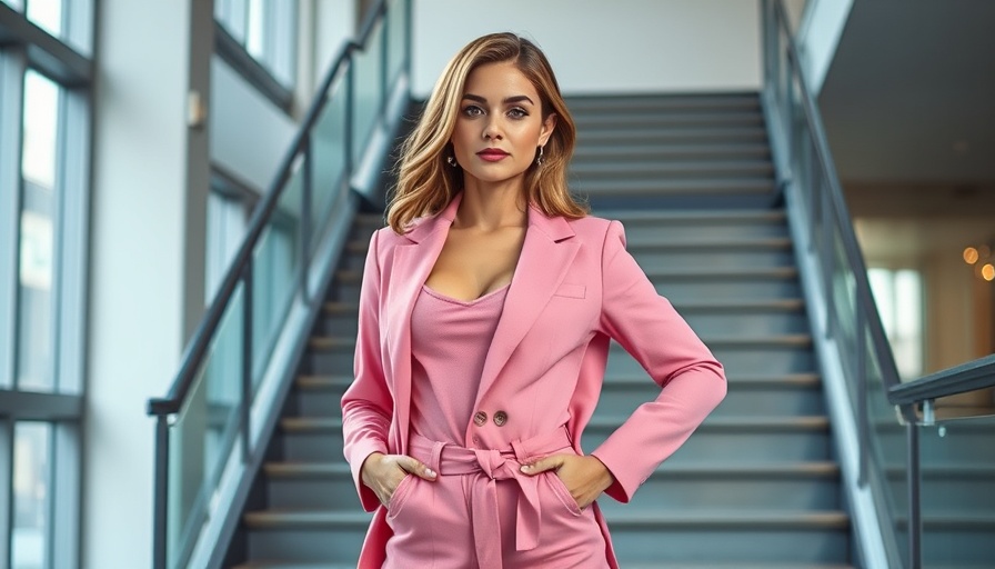 Timeless style for women over 50, stylish woman in pink outfit.