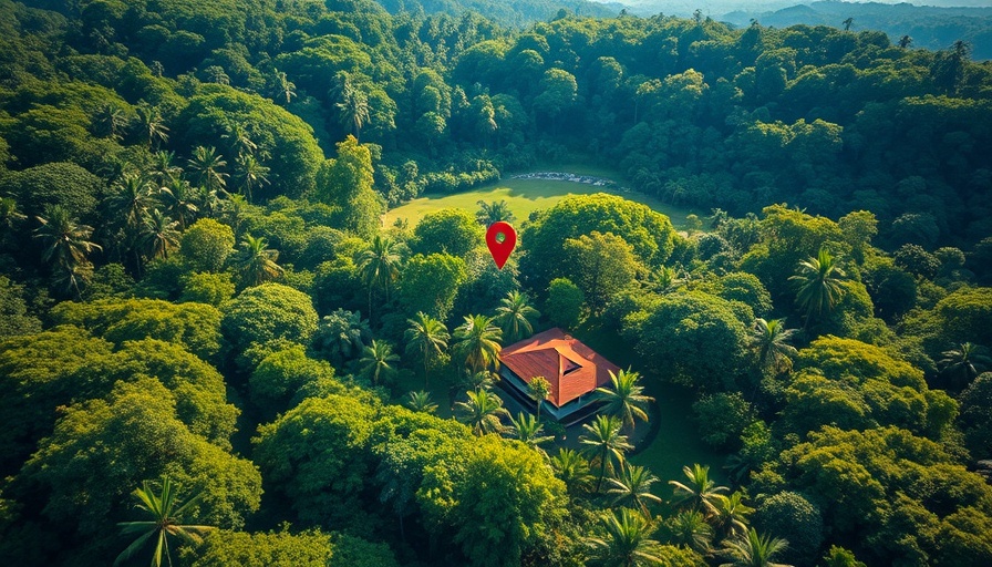 Lush area near a beach, idea for where to live in Costa Rica as an expat.