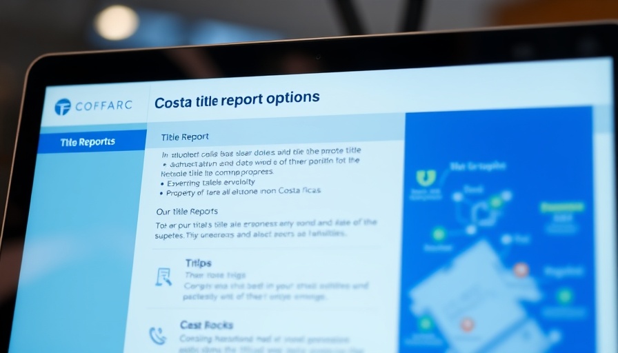 Digital interface for Property Title Report in Costa Rica