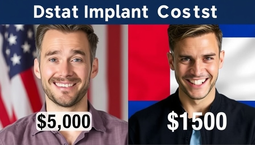Cost comparison of dental implants in Costa Rica vs USA.