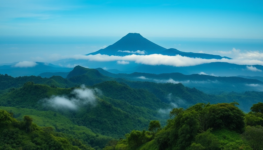 Scenic view of Costa Rican landscape, ideal for retirement.