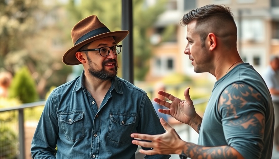 Discussion on socialized medicine in Costa Rica with two engaged men.