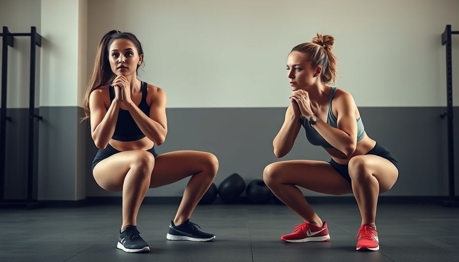 Sumo Squats vs. Goblet Squats comparison in indoor gym setting.