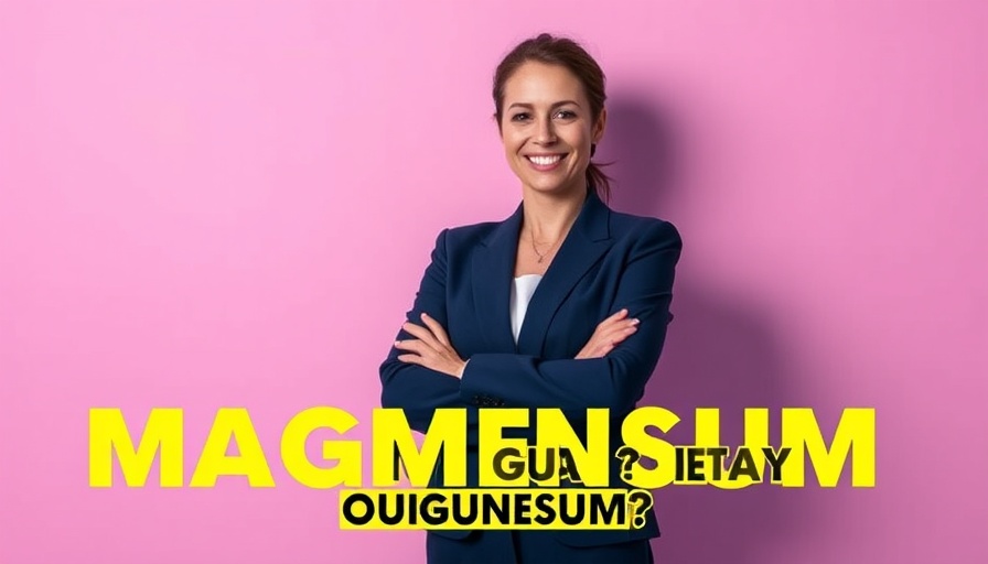 Magnesium for Gut Health: woman discussing importance, video thumbnail.