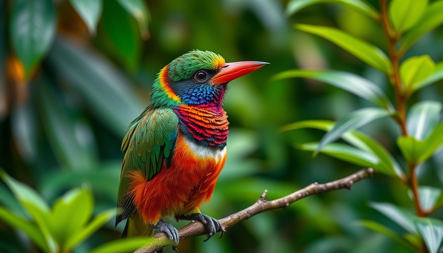 Colorful Birdlife of Costa Rica: Motmot in lush jungle setting.