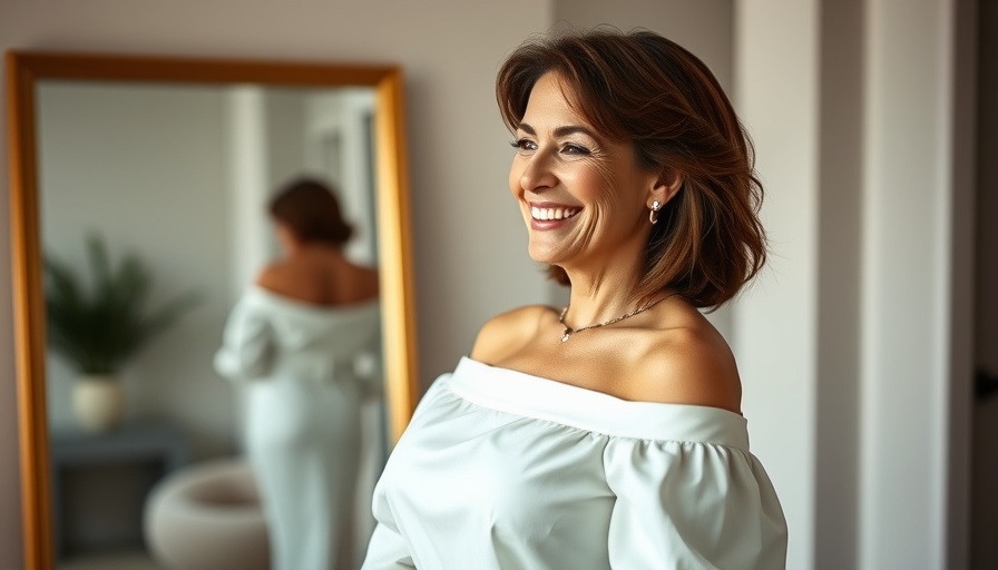 Chic fashion for women in their 50s 60s, stylish white dress.