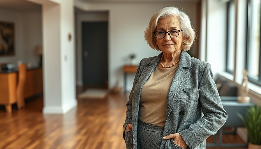 Elegant look for women over 60 in stylish attire, comfortable and timeless.