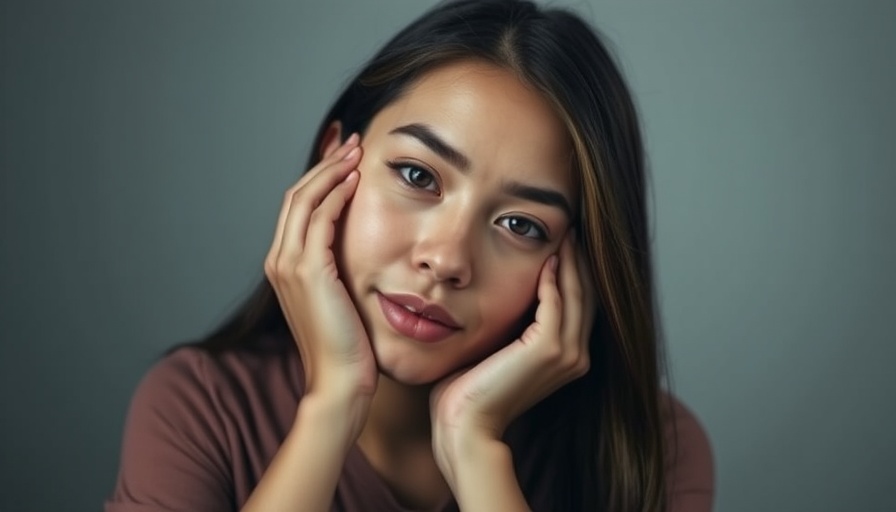 Signs of Burnout: Thoughtful woman resting face in hands, highlighting mental health.
