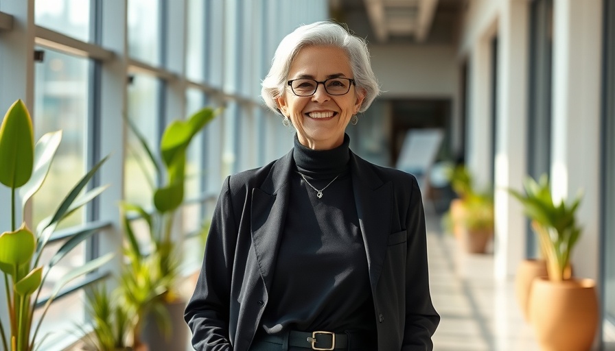 Stylish outfit for women over 60, all-black ensemble, modern setting.