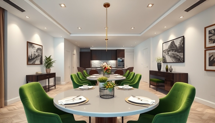 Luxurious apartment for rent in The Pearl with modern dining area.