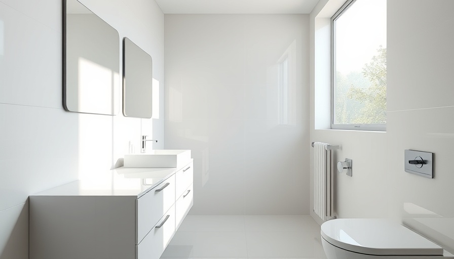 Modern bathroom design in The Pearl Qatar property for sale.