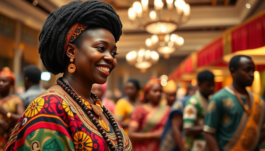 Colorful Ugandan cultural exhibit at tourism expo