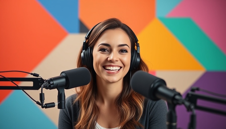 Podcast cover for 'Coping with Stress' featuring a smiling female host.